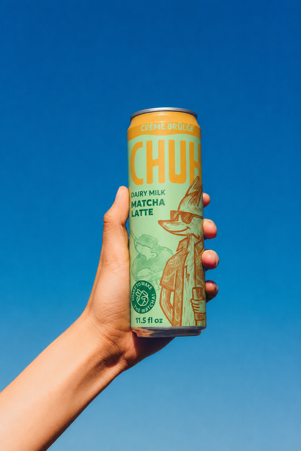 Crème Brûlée Canned Matcha Latte