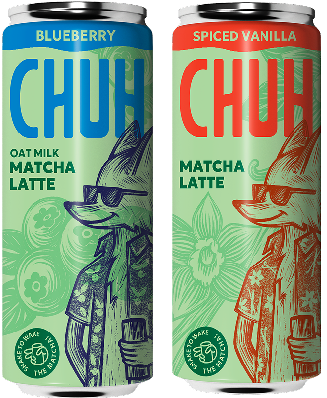 Blueberry Matcha Latte