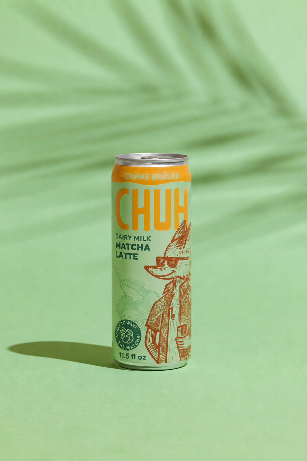 Crème brûlée Canned Matcha Latte