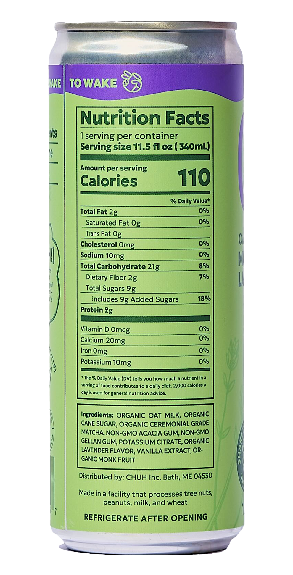Lavender Canned Matcha Latte