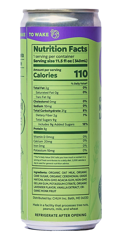 Lavender Canned Matcha Latte